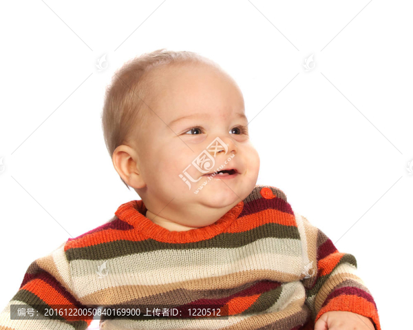 小男孩笑單牙