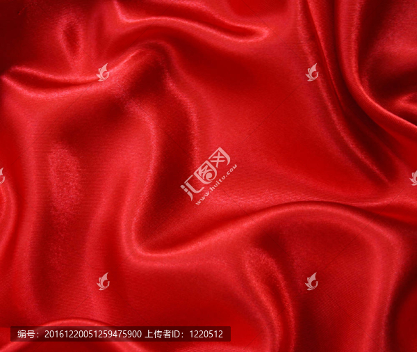 光滑的紅色絲綢為背景