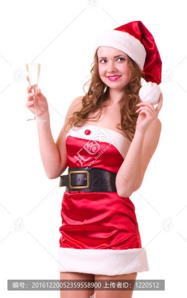 穿著克勞斯衣服的婦女