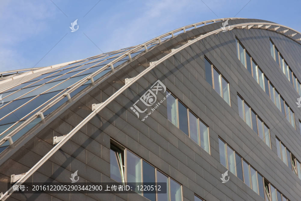 玻璃曲面屋面現(xiàn)代建筑