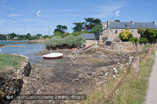 Ile,de,Brehet友好的海岸；法國