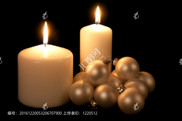 兩個(gè)圣誕蠟燭