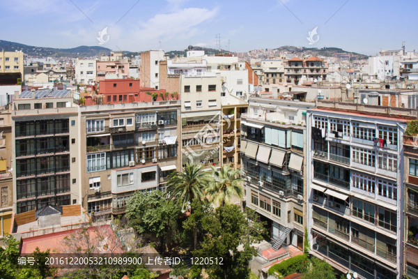從Casa,Mila頂?shù)陌腿_那城市景觀