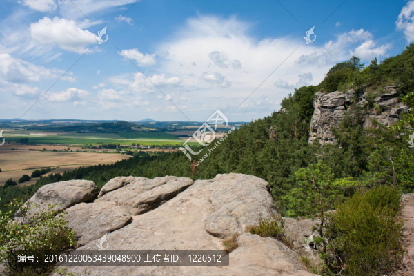 在波希米亞天堂夏季景觀；捷克共和國(guó)