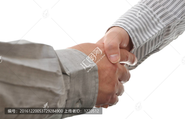 握手，商人和商人之間