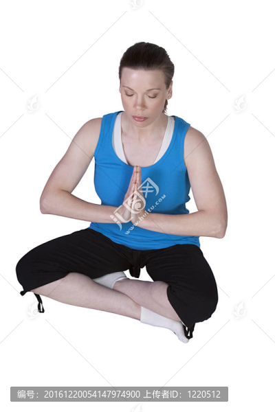 瑜伽姿勢的女人