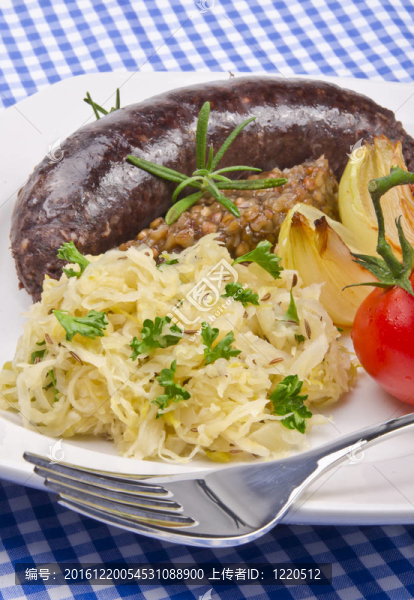 krupniok傳統(tǒng)血香腸在波蘭美食