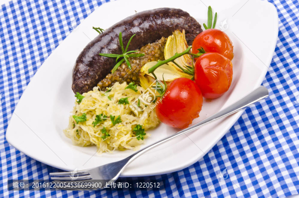 krupniok傳統血香腸在波蘭美食