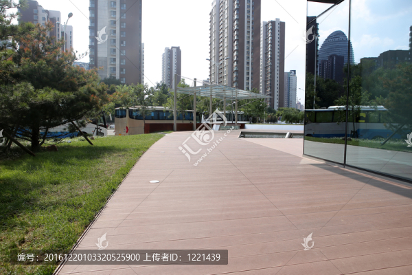寫(xiě)字樓大廈大面積地面街景
