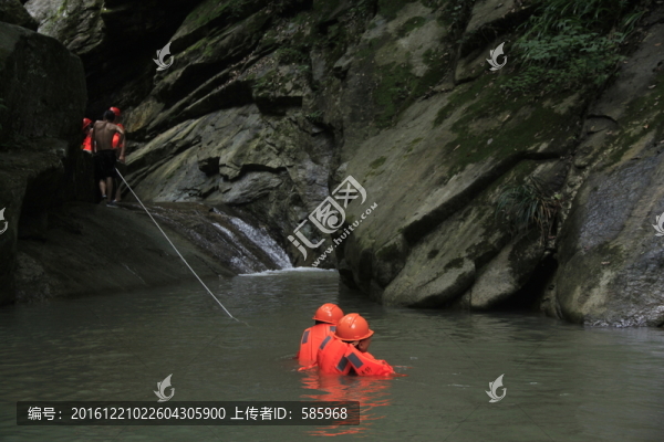 溯溪戲水