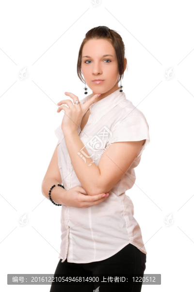 性感的黑色的白襯衫