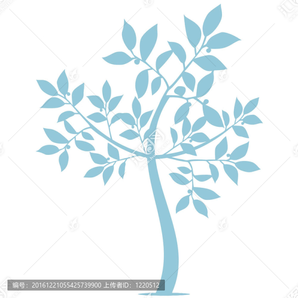 藝術(shù)之樹的剪影