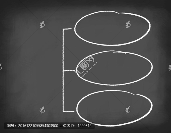 具有圖表和文字位置的黑板。