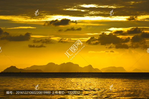 日落的天空