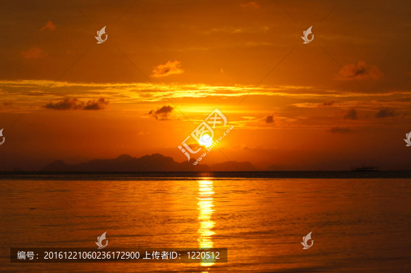 日落的天空