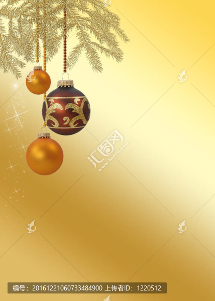 優(yōu)雅的金色圣誕