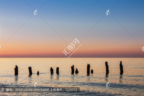 波羅的海海邊日落。