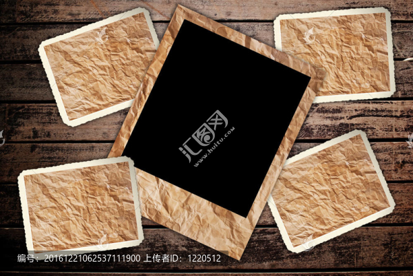 對(duì)垃圾的木相框。