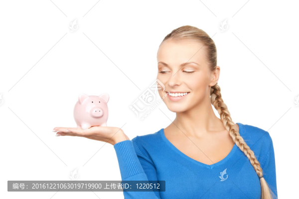 可愛的小豬存錢罐