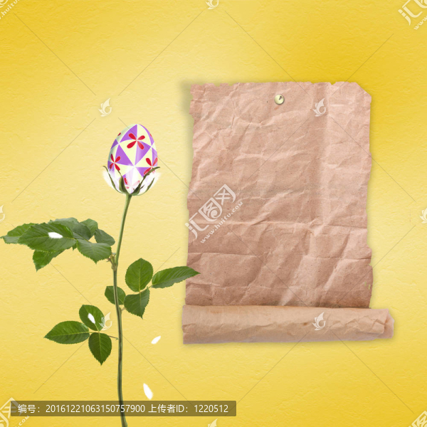 柔和的背景用五彩的雞蛋和鮮花來(lái)慶祝復(fù)活節(jié)