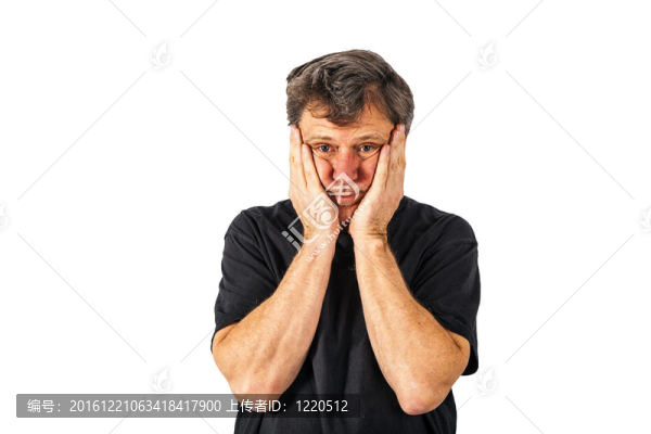 悲傷中的人物肖像