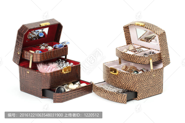 化妝品或首飾用皮革盒