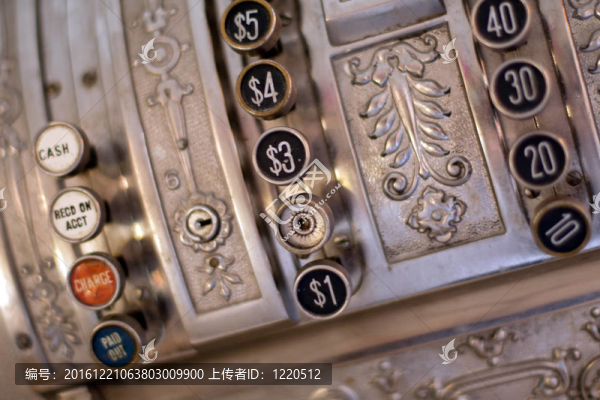 舊貨金屬收銀機(jī)