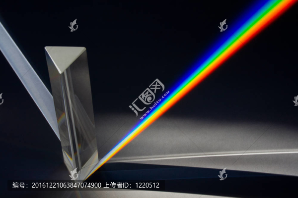 透過棱鏡的太陽光譜
