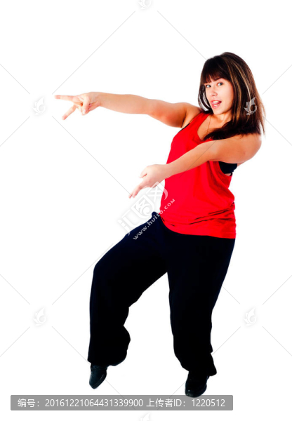 年輕的街舞舞者