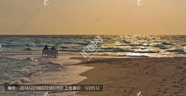 海灘上的情侶