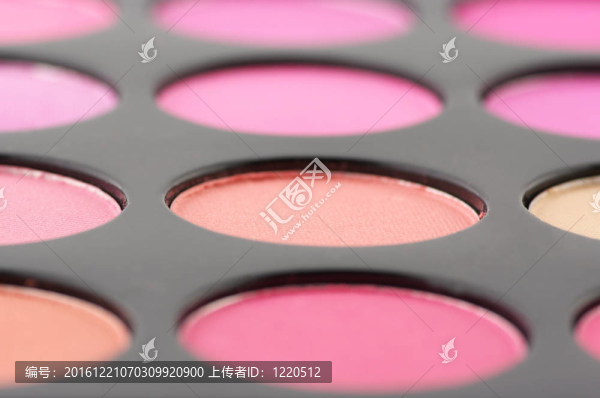 臉紅調(diào)色板特寫