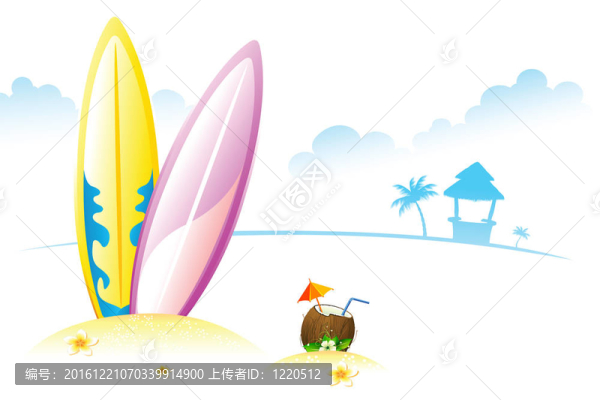 椰沖浪板