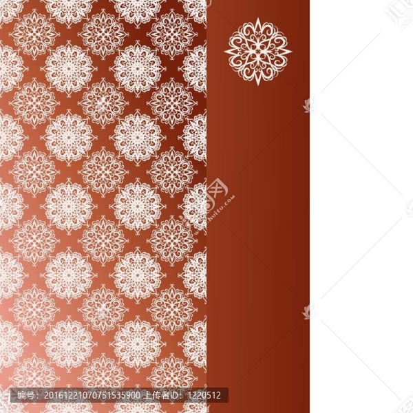 載體的無縫模式在左右的地方為您的文本在正確的snoflakes