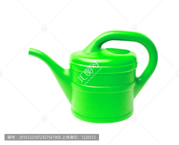 在白色背景上可以隔離綠色澆水