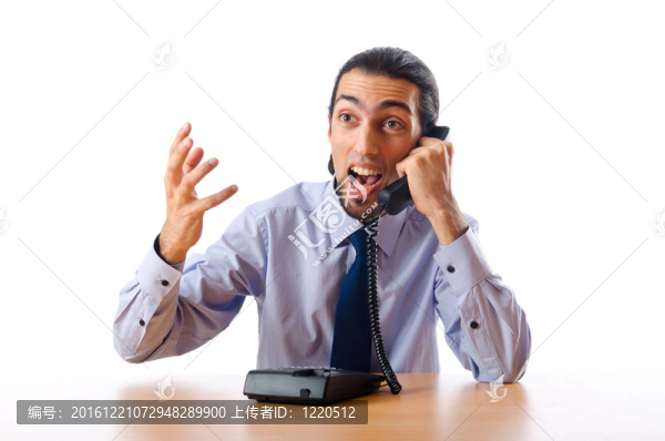 商人在電話里交談