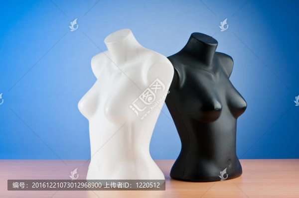 服裝模特白色隔離