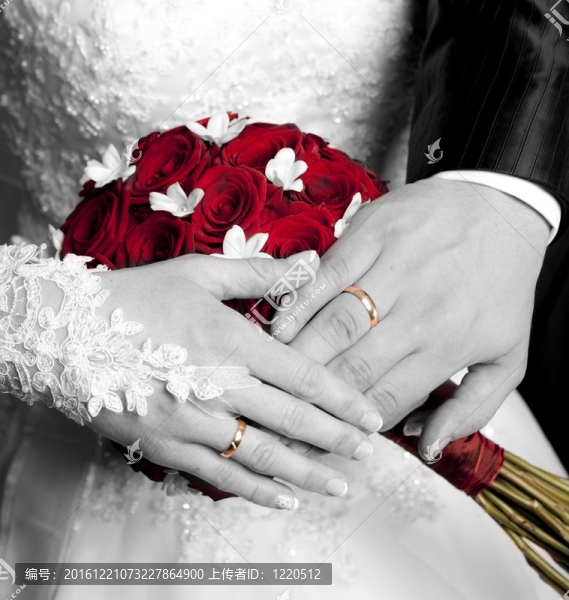 剛剛結(jié)婚的手