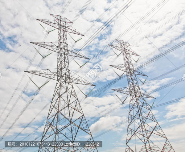 電力；雙高壓電力極