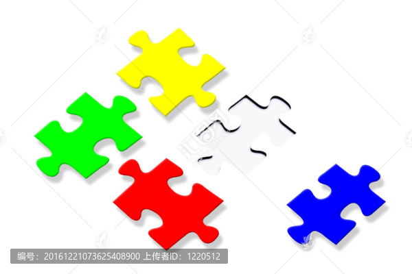 五顏六色的拼圖游戲