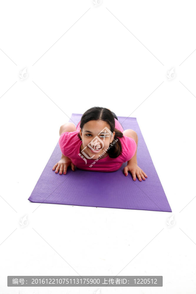 瑜伽姿勢女孩