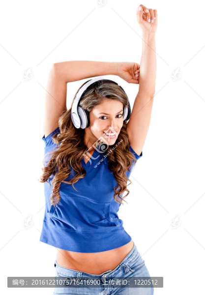 女人聽(tīng)音樂(lè)
