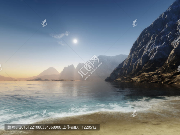 在海洋