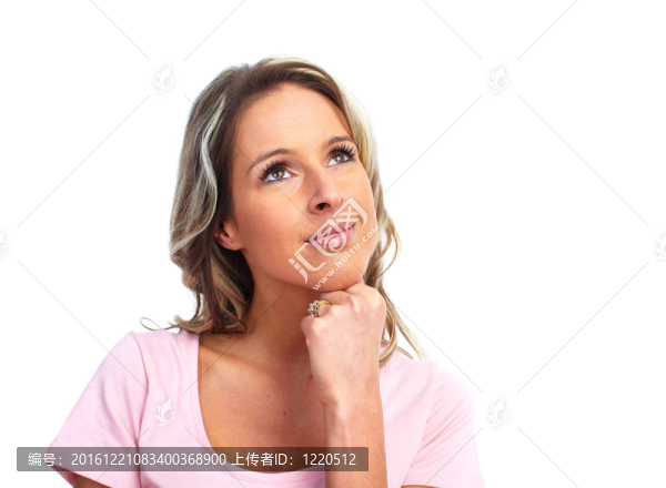 快樂年輕美女肖像。