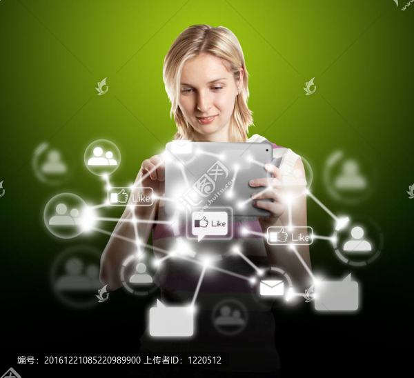 觸摸板在社會網(wǎng)絡商人