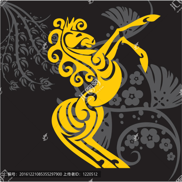 馬設(shè)計插圖