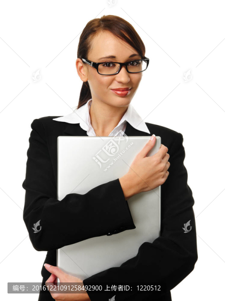 漂亮的黑發(fā)女商人