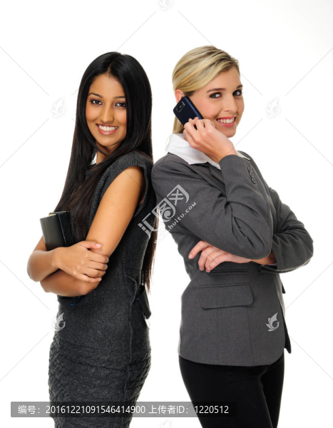 可愛迷人的女商人