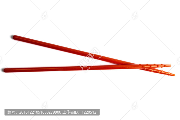白色的紅色筷子