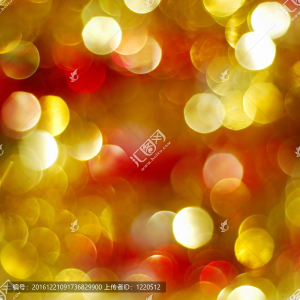 金色和紅色圣誕燈