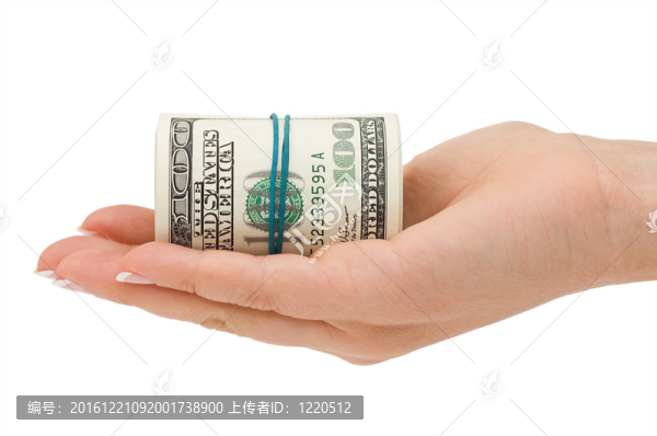 用白色背景隔離金錢(qián)